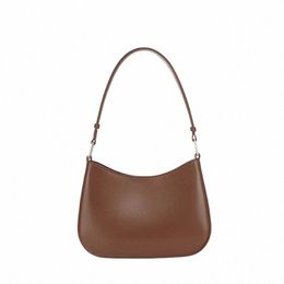 2023 New Women Bag Fi Split Cowhide Leather Armpit Shoulder Bag Lady Underarm Handbag G3eE#