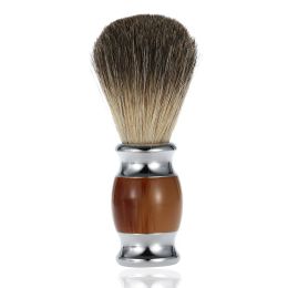 Blades Pro Pure Badger Hair Men's Shaving Brush Resin Handle Barber Salon Men Facial Beard Cleaning Appliance Shave Tool Razor Brush