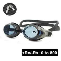 Optical Swim Goggles Rx Prescription Swimming Glasses Adults Children Different Strength Each Eye with Free Ear Plugs 240409