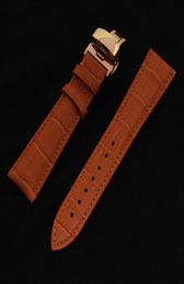 22 20 18 16 14mm Orange leather watchbands men women highquality soft waterproof strap watch band bracelets straps for watch3169398