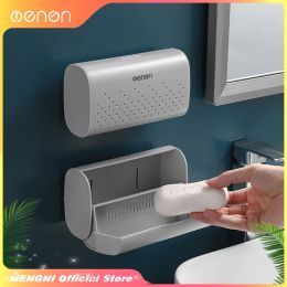 Dishes Wall Mount Soap Container Box, Durable Soap Case, Easy to Clean, Bar Soap Dish, Bathroom Accessories Sets