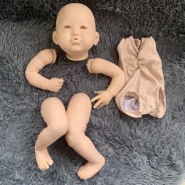 Dolls 22inches Reborn Doll Kit Lea Unfinished Unpainted Doll Parts DIY Blank Kit Toy Handmade DIY Doll Mould Fresh Colour Bebe Reborn