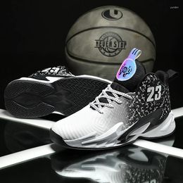 Basketball Shoes High Quality Men's Court Non-slip Rebound Light Sports Breathable Lace-up Top Sp