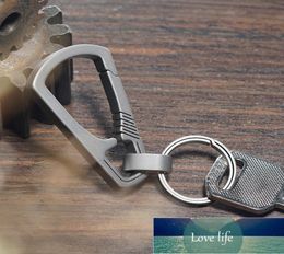 1Real Car Chain Men EDC Ultra Lightweight Titanium Keychain Hanging Buckle Key Rings Quickdraw Tool Creative KeyRing Factory 2467396