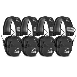 Accessories 4pcs Outdoor Hunting Tactical Noisecancelling Headphones Electronic Shooting Earmuffs Hearing Protection Headphones Foldable