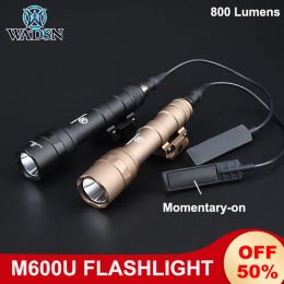 Scopes WADSN M600 M600U Surefir 800Lumens High Power Hunting Scout Light Airsoft SF M600u Flashlight Outdoor Hunting Torch 20MM Rail