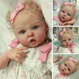 Dolls 3D Paint Skin With Vein Soft Silicone Reborn Baby Doll Toy For Girl Handmade 60 CM Princess Toddler Bebe Real Artist Collection