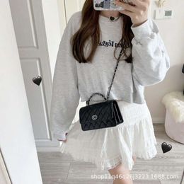 women hobo beach bag 23K Handheld WOC Wealth Bag with High Quality Metal Handle Waste Single Shoulder Crossbody Diamond Grid Chain