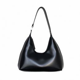 shoulder Bag for Women Cute Hobo Leather Small Clutch Purse for Ladies Party Black Handbag L3u4#