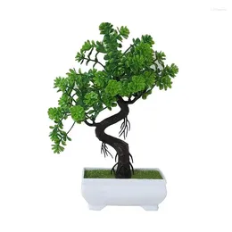 Decorative Flowers Fake Plant Potted Plants Desktop Accessory Artificial Colour Small Tree Ornaments For Home Room Table