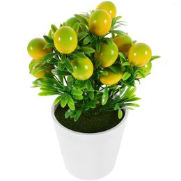 Decorative Flowers Green Plants Imitation Fruit Artificial Lifelike Plastic Desktop Adornment