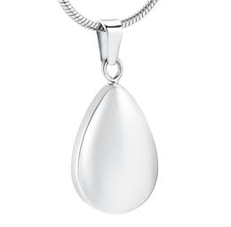 Teardrop Urn Necklace for Ashes Stainless Steel Cremation Memorial Keepsake Pendant Necklace Jewelry1338772
