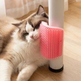 Grooming Cat Massage Comb Pet Brush Corner Scrape Hair Removal for Cats Beauty Clean Corner Brush Removable Pet Grooming Cat Self Groomer