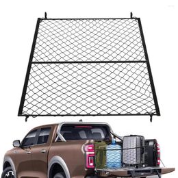 Car Organizer 1.1x1.2m Truck Bed Net Single Layer Elastic Cargo Stretchable Mesh For Pickup Daily Light Loads Of Trucks