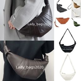 Lemaire Croissant Bag Lema Coin Purse Necklace Keychain Luxury Designer Oblique Dumpling Small Genuine Soft Leather Crossbody Underarm Bags Purse Medium