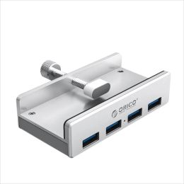 Hubs ORICO 4 Ports Clamp Type USB 3.0 HUB Aluminum External Multi Splitter Adapter for Desktop Laptop Computer Accessories