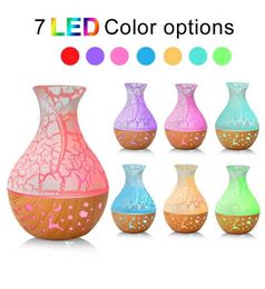 Humidifiers 7-color 150ml new wood chip gas cylinder humidifier starry sky deep wood chip hollow aromatherapy essential oil diffuser Y240422