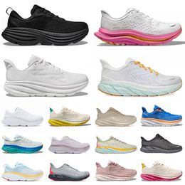 Kawana 2 Clifton 9 Bondi 8 Mens Womens Running Shoes Hot Pink Cloud Free People Black White Shifting Sand Peach Whip Outdoor Tennis Shoe Sneakers Dhgate