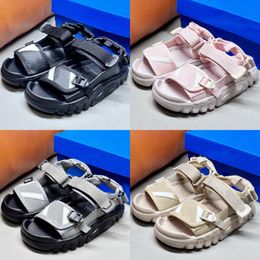 Kids Sandals Designer Beach Toddler Boys Girls Shoes Children Youth Summer Slippers Kid Slides Platform Black Grey Pink Brown size eur 26-35 m70w#