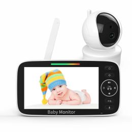 Camera 5inch HD baby monitor with 30Hour Battery PanTiltZoom Video Baby Monitor with Camera and Audio Night Vision, VOX, 2Way Talk,