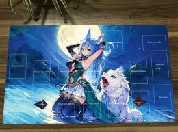 Pads YuGiOh Apollousa, Bow of the Goddess TCG CCG Mat Trading Card Game Mat Table Playmat Desk Gaming Playing Mat Mouse Pad Free Bag