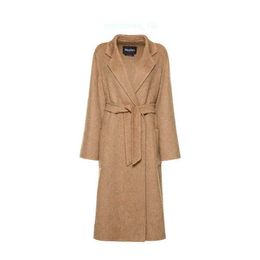 Markenmantel Frauen Coat Designer Mantel Trendy Luxus Max Maras Damen Mohair Kamel Haarmantel