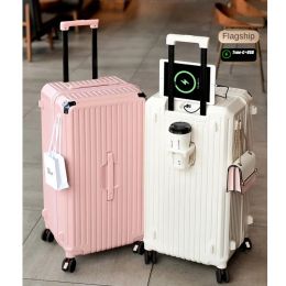 Luggage Universal Luggage Super Light and Large Capacity Trolley Case 28Inch Women's Strong and Durable Brake Password Travel Suitcase