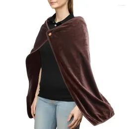 Carpets Electric Shawl Blanket Wearable Throw Shawls For Women With USB Heating Washable Winter Outdoor Neck And Shoulder