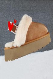 Top quality man women increase snow slippers Soft comfortable sheepskin keep Warm slippers Girl Beautiful gift transshipment 6494591