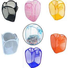 Laundry Bags 1PC Folding Hamper Cartoon Up Basket Open Mesh Dirty Sorting Kids Toys Sundrie Home Storage Box Pouch