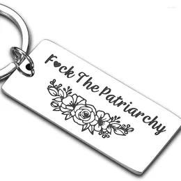 Keychains F K The Patriarchy Keychain Inspirational Gift For Friend Her Women Feminist Stocking Stuffers Activist Girl