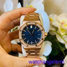 AP Wristwatch Chronograph Royal Oak Series 77451OR Automatic Machinery 18K Rose Gold Diamond Fashion Womens Watch