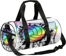 Bags Rainbow Volleyball Sports Gym Bag Sport Ball Travel Duffel Bag Large Carry on Weekender Overnight Workout Shoulder Tote Bag