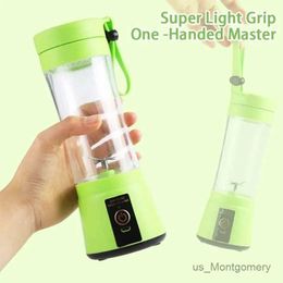 Juicers 380Ml Portable Blender Usb Mixer Two Blades Electric Juicer Machine Smoothie Blender Mini Food Processor Personal Lemon Squeezer