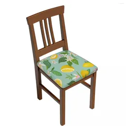 Chair Covers Cover Plant Fruit Floral Bar Stool Solid Seat Slip Dining Room