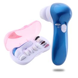 Scrubbers 11in1 sonic facial cleansing brush massager peeling electric face cleanser brush cleaning machine exfoliating skin body washing