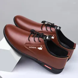 Casual Shoes Brand Fashion Men Leather High Quality Loafers Mens Male Footwear Sneakers Designer