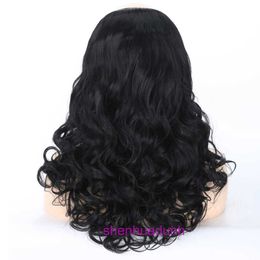 Designer human wigs hair for women U-shaped half head wig womens medium long large wave pear curl with natural fluffy curly pyj
