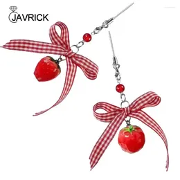 Keychains Bowknot Phone Charm Handmade Strawberry Pendant Tomato Jewellery