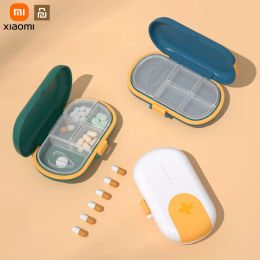 Holders Xiaomi Youpin Portable Travel Pill Cases Medicine Storage Container Moistureproof Pill Organiser Large Capacity Small Pill Boxes