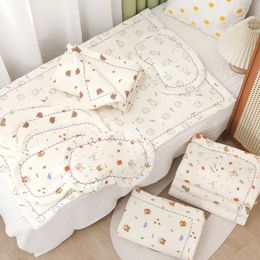 2pcs/set Baby Bed Mattresspillow Crib Mattress born Mattress Toddler Sheets Pad Boys Girls Infant Bed Set 240419