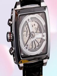 Wristwatches Monaco24 Top Watches For Men Tonneau Automatic Mechanical Tourbillon Watch Stainless Steel Business Heueres Clock1601340