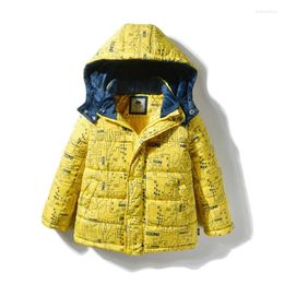 Jackets Clearance For 10 12 Years Old Children Clothes Yellow Warm Winter Cotton Coat With Hooded Teen Thicken Outerwear Kids Parka