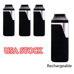 USA STOCK Disposable Vape Pen 1.0ml Pods Empty Rechargeable Vape Starter Kits E-Cigarettes 280mah Battery for Thick Oil Vaporizer Ceramic Coils 200PCS/lot Black Colour