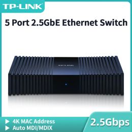 Switches TPLink 5 Port 2.5GbE Ethernet Switch 2.5G/1G Network Switcher Plug&Play Networking Hub Internet Splitter TLSE1005M/TLSG1005M