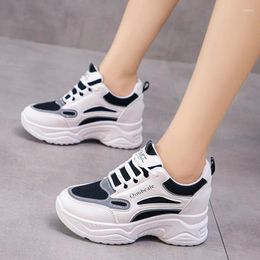 Casual Shoes Comemore 2024 Spring Summer Pops Mesh Sneakers Thick Bottom Running White Vulcanize Shoe Women's Sports Sneaker