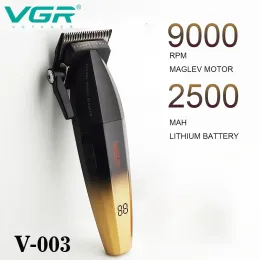 Clippers VGR V003 Professional 9000RPM 5V Motor Electric Push Hair Clipper Barber Oil Head Gradient 2500mAh Liion Battery Trimmer Tool