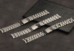 Whole 20mm 22mm Silver Stainless Steel Watch Band For Fit Omega Strap Seamaster Speedmaster Planet Ocean Watchband5559461