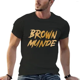 Men's Polos Brown Munde T-Shirt Customs Design Your Own Oversized Workout Shirts For Men