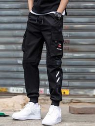 Men's Pants Mens Casual Cargo Pants With Pockets Work Clothes For Mountainring Hiking Sweatpants Mens Outfits Y240422